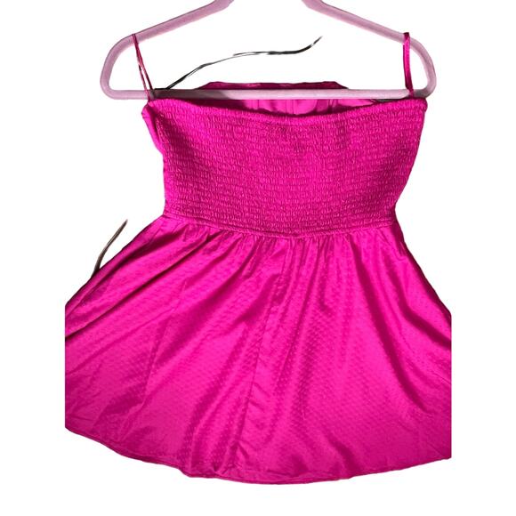 Band of the Free Bustier Strapless Magenta Mini Dress -Size L- NWT - Picture 4 of 7